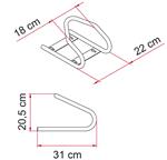 Fiamma Moto Wheel Chock Front 05781-01