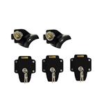 HEOSafe Set Ducato + 3x Door Frame Lock Zwart