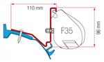 Fiamma Ford Custom Capland/Capfun Kit H1-L2 2015-2018 F35