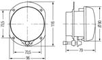 Hella Mistlicht H7 Rond Wit