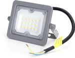 Buitenlamp grijs | LED bouwlamp 10W=90W schijnwerper | koelwit 4000K - 90° lichthoek | waterdicht IP