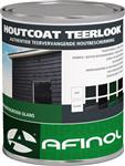 Afinol Houtcoat Teerlook Mat Zwart 750 ml