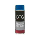 BTC Spray Ral 5010 Gentiaanblauw Hoogglans 400 ml
