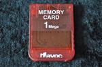 Memory Card 1 Mega Red Playstation 1 PS1