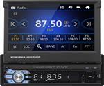 1 DIN autoradio met 7 inch klapscherm FM - USB - SD - Aux en Bluetooth Navigatie incl! — Excl Achter