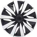 4-Delige J-Tec Wieldoppenset Lazio 16-inch zilver/zwart/carbon-look