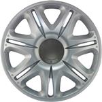 4-Delige J-Tec Wieldoppenset Nascar 16-inch zilver