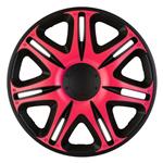 4-Delige J-Tec Wieldoppenset Nascar 16-inch zwart/roze