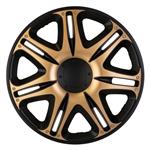 4-Delige J-Tec Wieldoppenset Nascar 16-inch zwart/goud