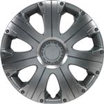 4-Delige Wieldoppenset Racing 13-inch zilver