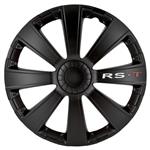 4-Delige Wieldoppenset RS-T 14-inch zwart