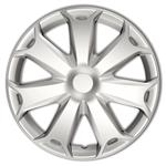 4-Delige Wieldoppenset Mega 14-inch zilver