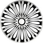 4-Delige Wieldoppenset Volante 15-inch zilver/zwart