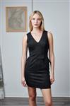 Classic Sam Lady fluweel jurk Black 5111