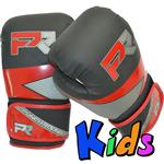 Punch Round Kids Bokshandschoenen Evoke Zwart Rood