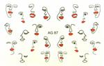 Korneliya Airbrush Waterdecal   AG 087 Black/Red