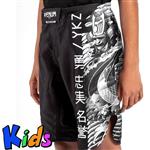 Venum YKZ21 Fight Shorts voor kinderen Zwart Wit