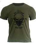Fluory Cut the Crap Just Fight T-shirt Military Green