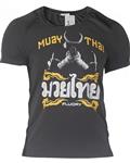 Fluory Mongkon Muay Thai Fighter T-Shirt Grijs