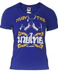Fluory Mongkon Muay Thai Fighter T-Shirt Blauw