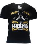 Fluory Mongkon Muay Thai Fighter T-Shirt Zwart