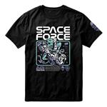 PRiDEorDiE T Shirt SPACE FORCE Zwart