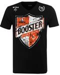 Booster V Neck Shield Vechtsport T Shirt Zwart