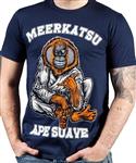 Meerkatsu Ape Suave T-Shirt Katoen Blauw