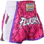 Fluory Muay Thai Kickboxing Shorts Roze Rood MTSF64