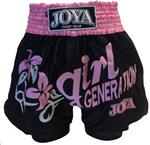 Joya Girl Generation Muay Thai Kickboks Broekje Zwart Roze