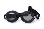 CRG zwarte steampunk motorbril Glaskleur: Donker / smoke