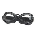 CRG radical motorbril mat zwart Glaskleur: Helder
