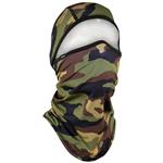 ZAN Headgear convertible balaclava woodland camo sportflex UPF50+