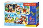 4 Delige puzzel set Klassieke Sprookjes Castorland B-005086