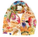 Vrolijke FIORENZA sjaal met veldbloemen