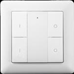 Heat it Z-Push Button 4 wandschakelaar Z-wave Plus wit