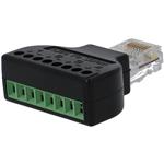 UTP RJ45 naar terminal block schroefklem adapter