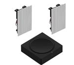 Sonos Amp Set met Sonance Hifi+ Wallmount speakers Kleur: wit