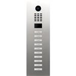 DoorBird IP intercom  D2110LV RVS - 10 drukknoppen 10 Drukknoppen onder elkaar geplaatst