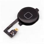Voor Apple iPhone 4S - A+ Home Button Assembly met Flex Cable Zwart