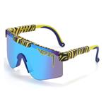 Gepolariseerde Zonnebril - Fiets Ski Sport Bril Shades UV400 Tijger Blauw