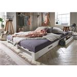 Pallet 2-persoonsbed - Wit - Beds and More
