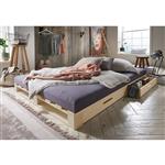 Pallet 2-persoonsbed - Naturel - Beds and More