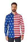 USA Vlag Overhemd Heren Suitmeister
