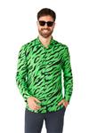 Tijger Groen Overhemd Heren OppoSuits