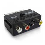 Scart Adapter - Tulp /SVHST + Schakelaar