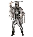 Halloween Kostuum Zwart Wit Heren Spook Piraat