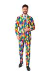 Regenboog Clown Pak Heren Suitmeister