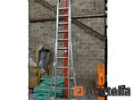1 dubbele aluminium ladder gevouwen hoogte 3.20