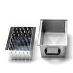 Bak met filter voor de afvoer, in r.v.s. (10-18 kg) | Diamond | BFD-ST
